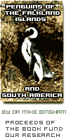 photo of our book penguins of the falkland islands and south america by doctor mike bingham